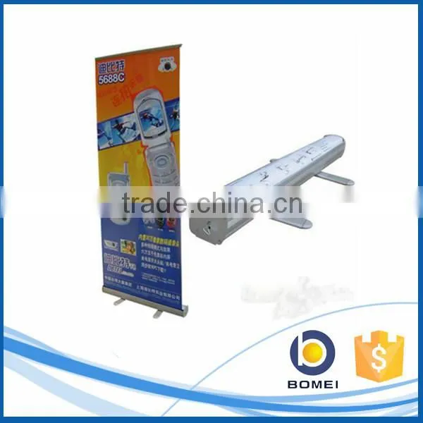 Advertising Aluminum Slim Base Roll up Display Stand, Expo Roll up Banner Stand for Display