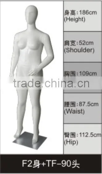 Factory Directly Environmental Sexy Plus Size Mannequin For Apparel Display