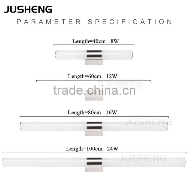 Hot Sales 12W 60cm Acrylic Round Bathroom Mirror Light For Home Decoration photo-5