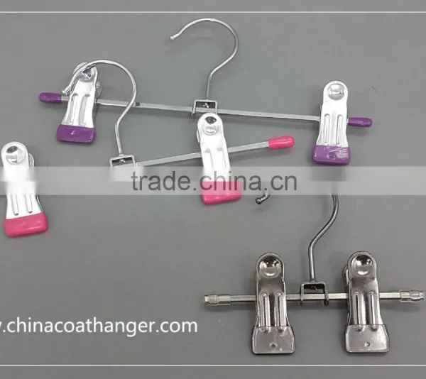 Hh Chrome Wire Adjustable Laundry Metal Clips Clothes Hanger photo-4
