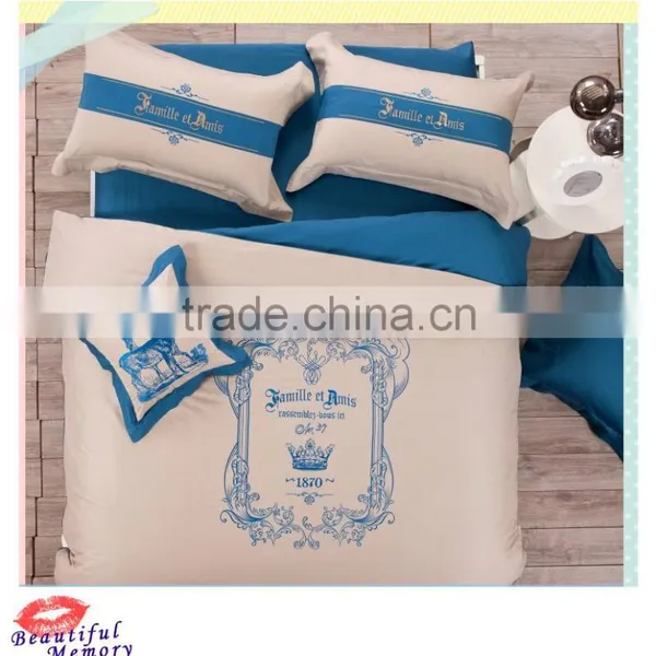 Cheap Nantong Hometextile 100% Cotton Satin Strip Fabric for Russian Hotel Bedding/bed Linen/bed Fabric