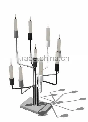 Made in China Most Popular Wedding Favor and Home Decoration Black Metal Tree Shape Candle Holder photo-3