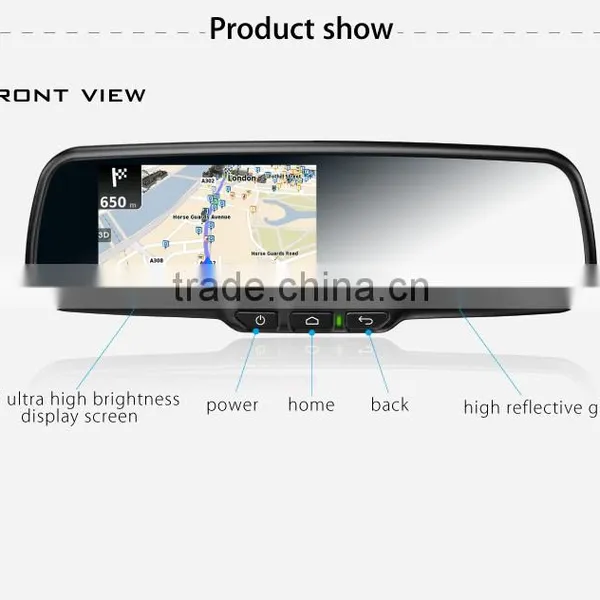 2015 Android Germid Gps Bluetooth Rearview Mirror With Handsfree Car Kit photo-2