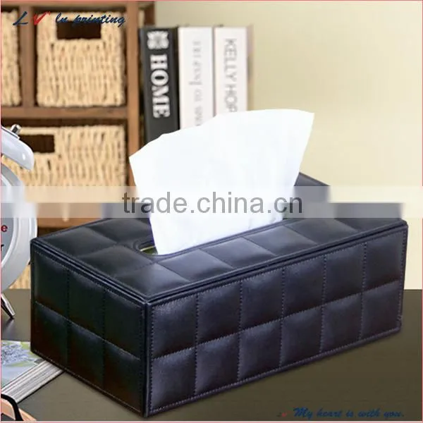 Professional Manufacture Unique Leather Tissue Box With High Quality Material in Shanghai photo-3