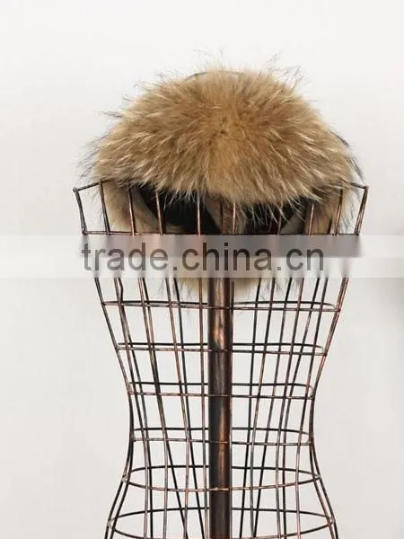Lady's Soft Raccoon Fur Collar RC15 photo-3