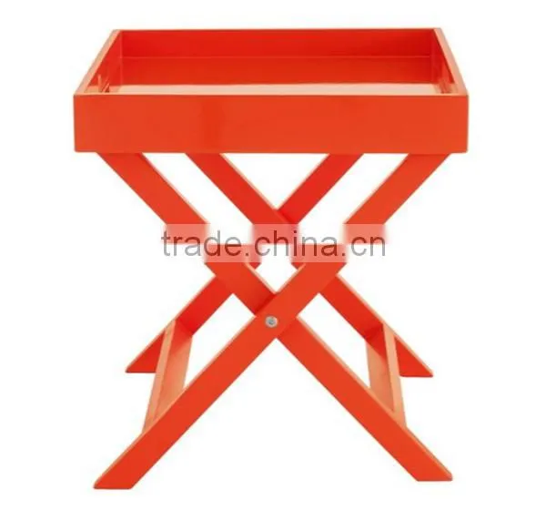 Wooden Folding Tray Table photo-3