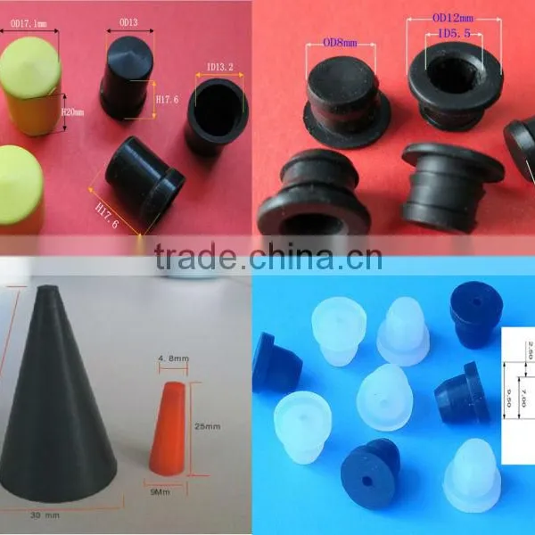 Rubber Stopper for Injection Glass Vial Silicone Rubber Waterproof Dustproof Hole Plug