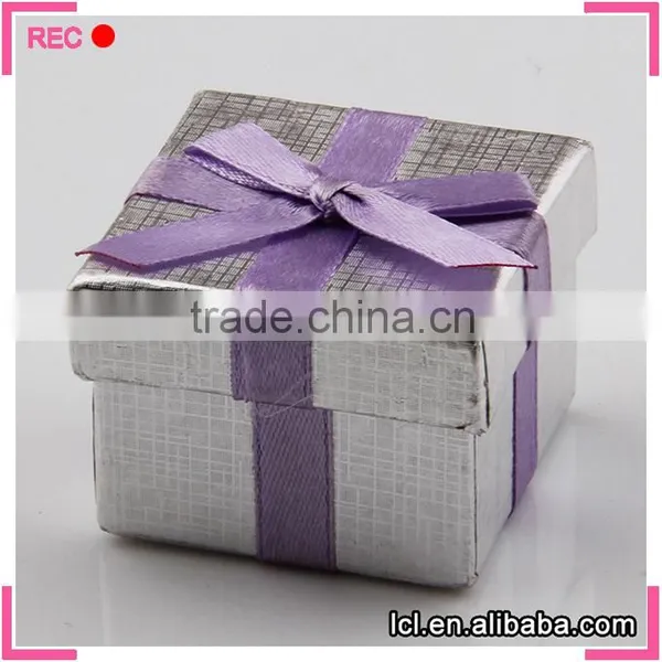 Customized Color Paper Packaging Box With Ribbon, for Ring Hard Paper Gift Box photo-2