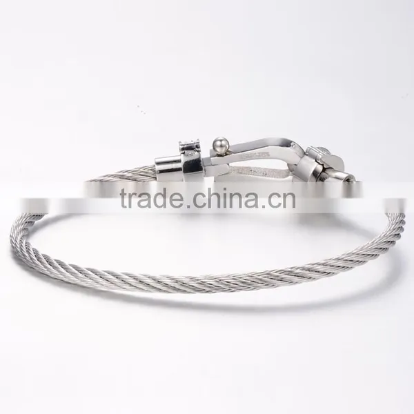 Bracelets Men 2016 Trending Products Natural Color 316l Stainless Steel Jewelry AAA Zircon Inlay Wholesale Fashion Bangle photo-3