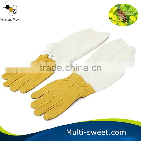 New Beekeeping Gloves Beekeepers Protective Goatskin Bee Keeping Leather Gloves photo-4