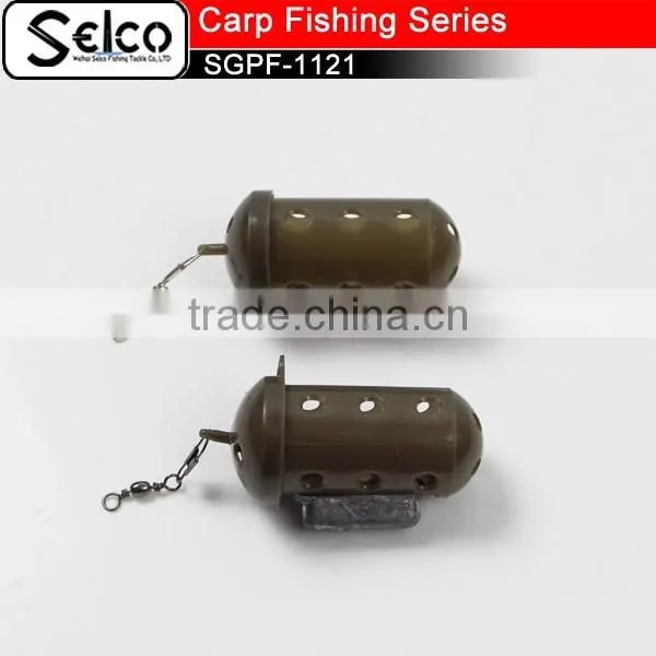 Carp fishing tackle spod rocket plastic lead fishing cage feeder