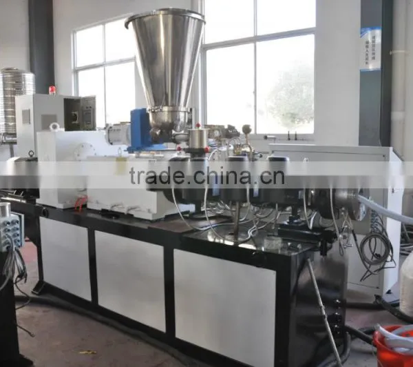 PVC Pipe Conical Plastic Twin Screw Extruder Machinery photo-5