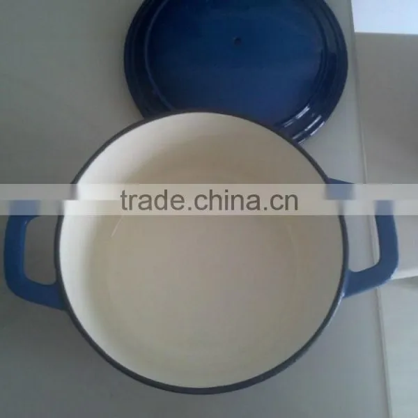 Cast Iron Enamelled Wok, Cast Iron Wok, Enamel Coated Pan photo-3