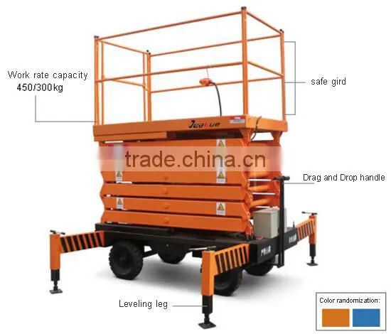 Self Propelle Aluminum 6m - 16m Scissor Mobile Aerial Work Platform photo-2