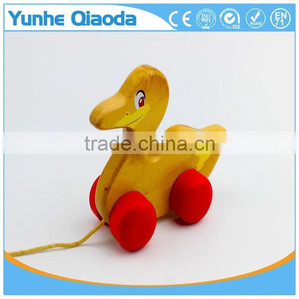 Pull Along Duck Baby Toy Classic Wooden Construction for Hours of Fun photo-3