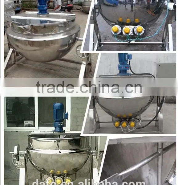 Stainless Steel Steam Jacketed Kettle/tilting Jacketed Kettle photo-5