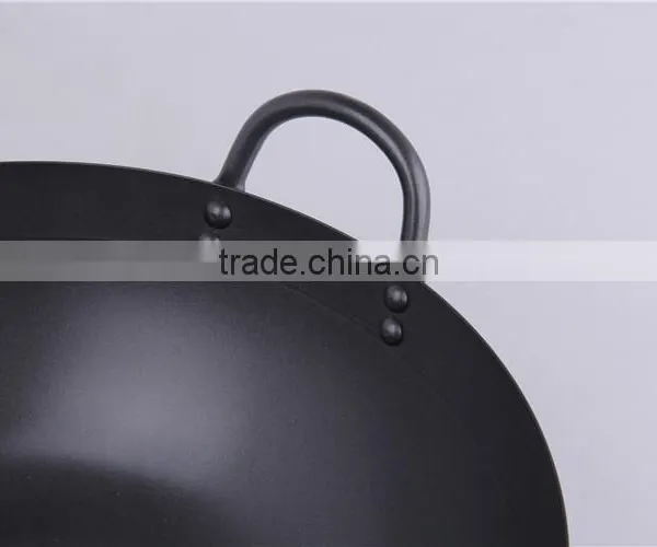 Best Hand Hammered Cantonese Big Industrial Carbon Steel Wok photo-3