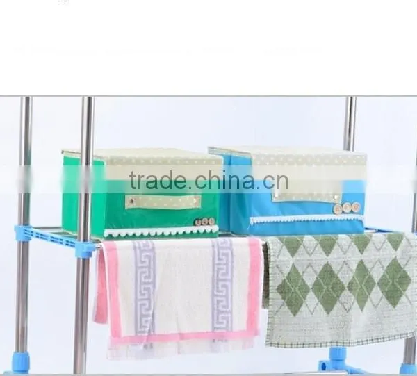 Clothes Rack Clothes Drying Rack With Shelves photo-3