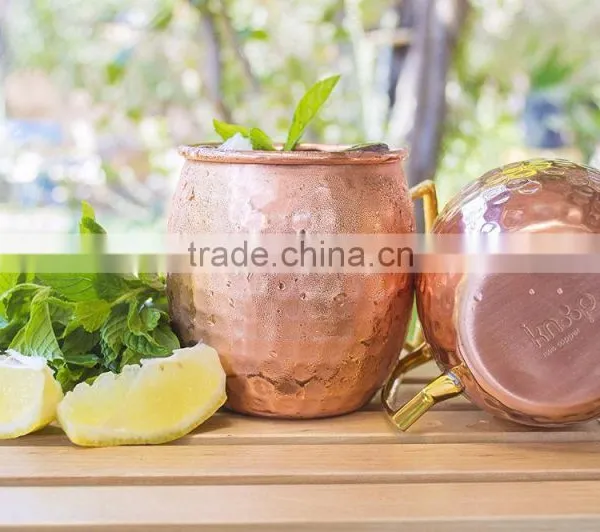 Copper MOSCOW MULE MUGS With Straw & Shot Glass Indian MANUFACTURER photo-2