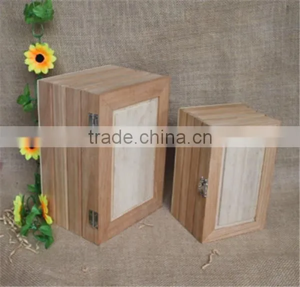 High Quality Natural Unfinished Luxury Wooden Gift Craft Box Wholesale photo-5