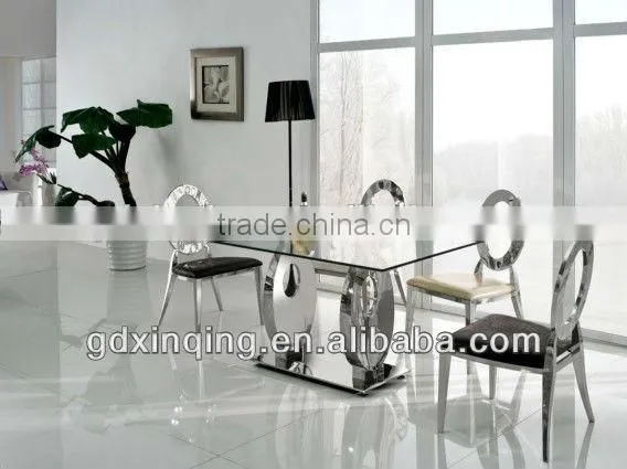 TH313 Guangdong Good Quality Glass Top Table photo-4