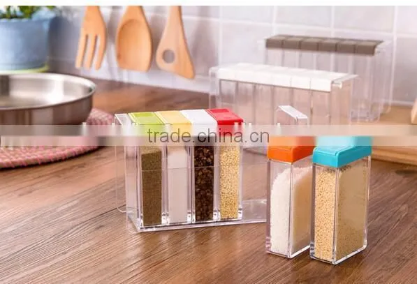 CY136 6 in 1 Plastic Spice Holer Seasoning Box photo-2