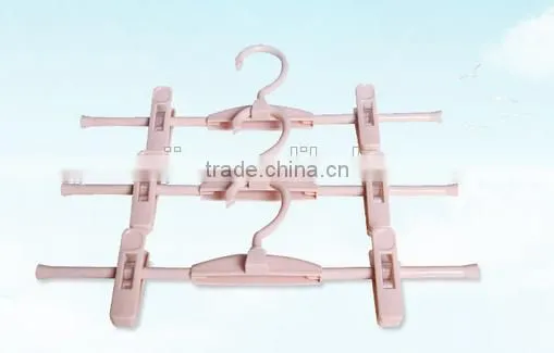 Wholesale Stock Small Order Rotatable With Clip Plastic Clothes Hanger photo-5