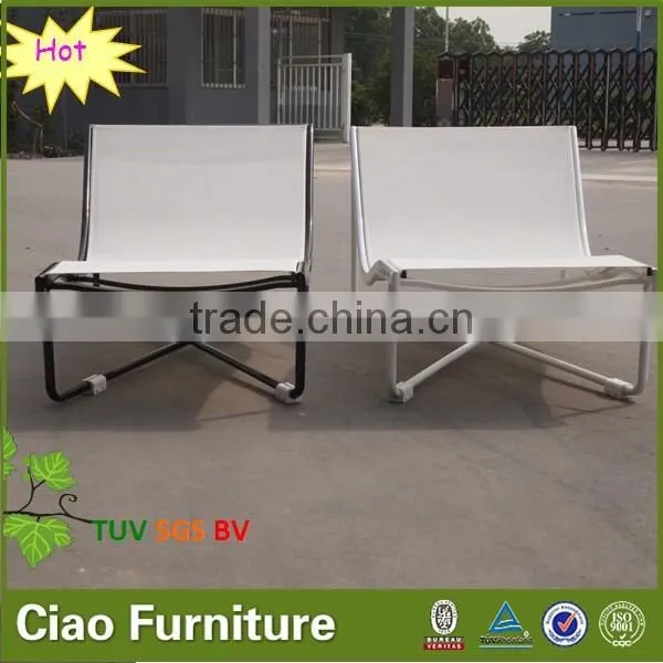 Outdoor Use Aluminum Texti Fabric Lounge Chairs Table Set photo-3