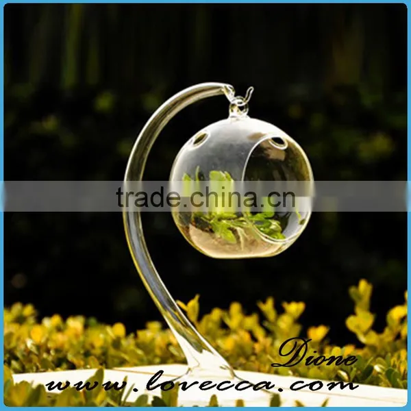Clear Hanging Hanging 4 Inch Round Ball Air Plant Terrarium Globe photo-2