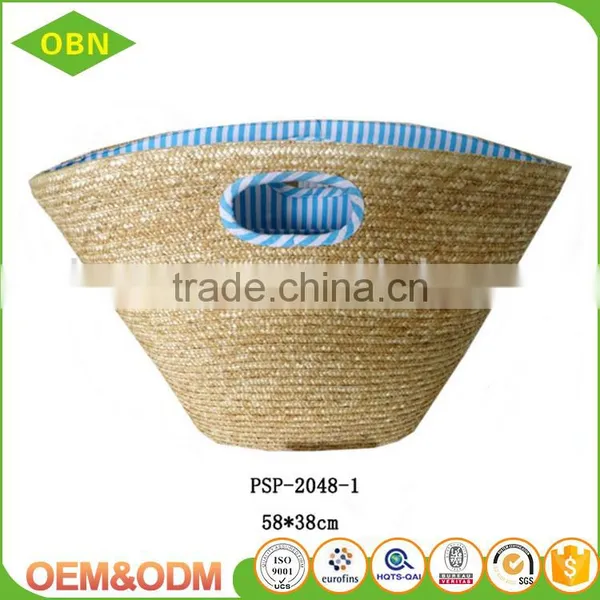 Promotional Hand Woven Handbag Straw Beach Bag photo-3