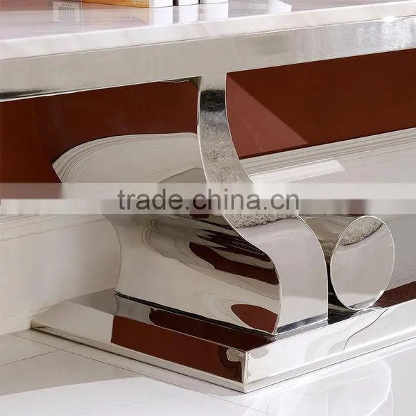 CT8035 Wonderful Design Stainless Steel Modern tv Stand With Marble Top photo-3
