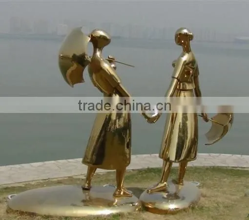 Stainless Steel Modern Statue Woman Body Art Indoor Decor photo-5