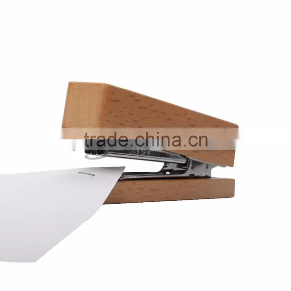 Best Selling Mini Wooden 24/6,26/6 Stapler With Staples photo-6