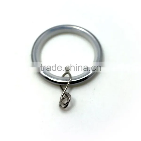 Low Noise Metal Curtain Rod Ring With Loose Eyelet Chrome Plated ID35mm/OD42mm photo-2