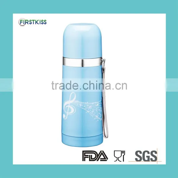 Double Wall Stainless Steel Color Vacuum Flask in Bullet Type photo-4