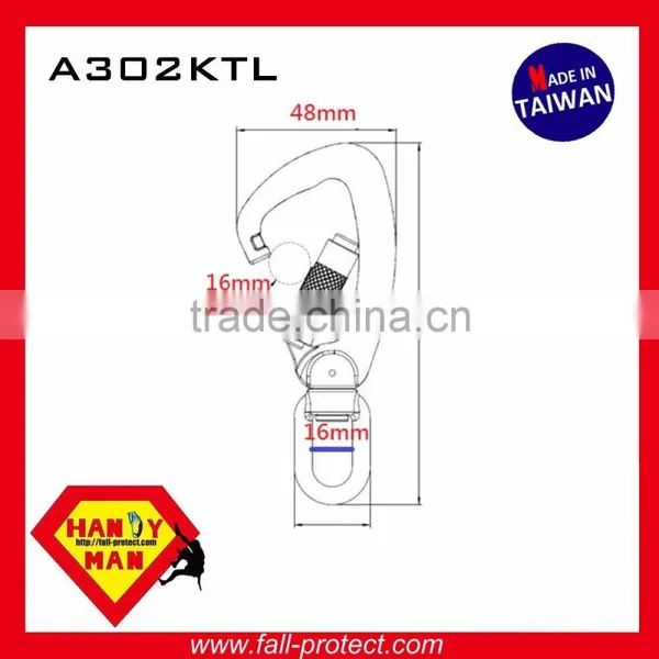 A302KTL Aluminum Medium Twist Lock Carabiner photo-2