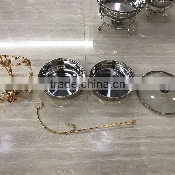 New Design Red Flower 8Liter Stainless Steel Cheap Chafing Dish for Butter photo-5