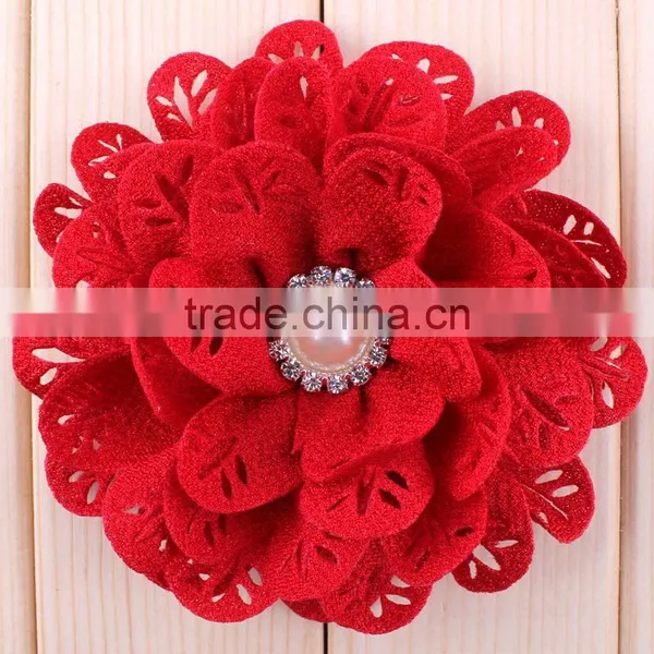 Hot Sale Fabric Flower Clip for Baby Girls photo-2