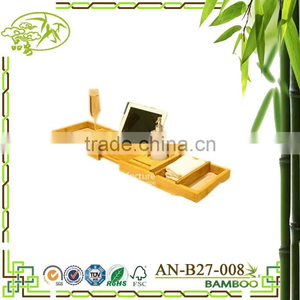 Aonong Bamboo Slip Bathtub Caddy photo-4