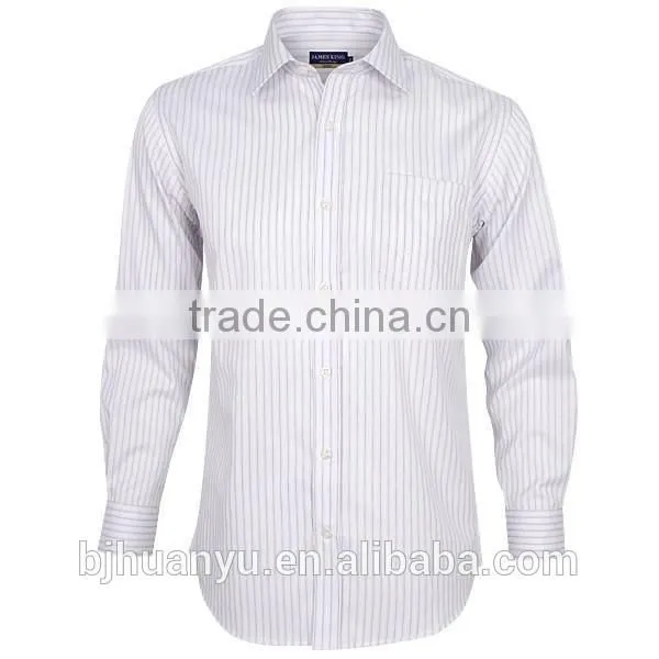 Men Handsome White Business Pontied T/C Dress Shirt 2015 photo-3