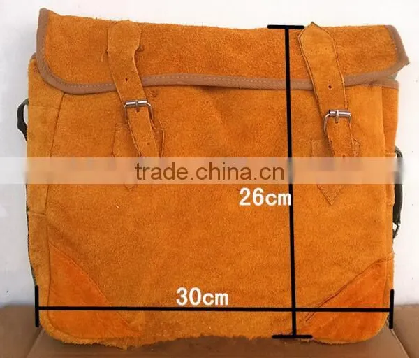 Hardware Electrician Leather Bag, Welded Wire Insulation Kits Waterproof Leather Tool Bag