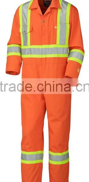 Cotton Winter Insulated Oil Field Reflective Coverall Flame Retardant Work Garment photo-3