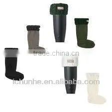 New Style Windproof Warm Knit & Winter Polar Fleece Rain Boots Factory photo-5