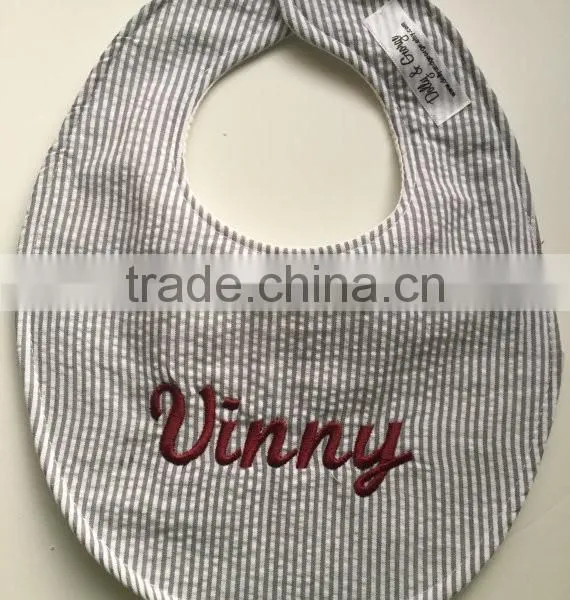 New Arrival Baby Shower Gift Seersucker Bib photo-4