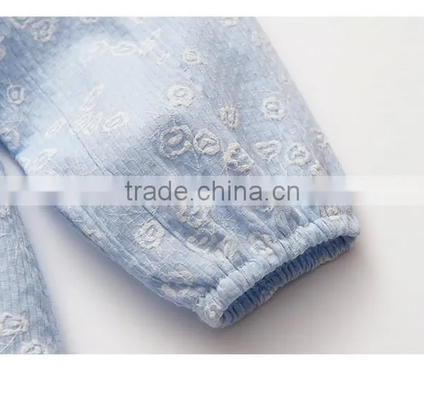 Wholesale Lace Printing Kids Long Sleeve Cotton Dress photo-6