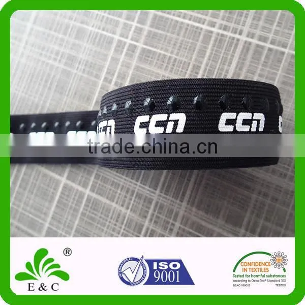 Oeko-tex100 Custom Printed Nylon Spandex Band Non-slip Silicone Dots Elastic photo-2
