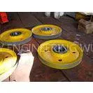 GB ASTM Q690 Alloy Steel Lifting Machinery Crane Sheave For Crane Parts