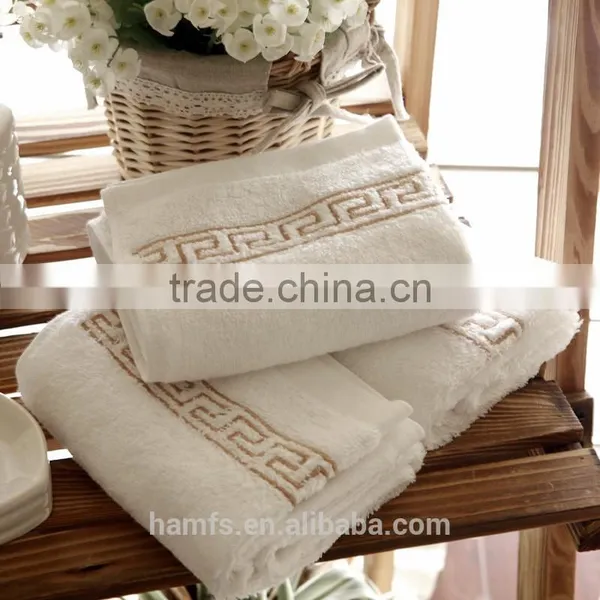 32s Dark Green Face Towel and Bath Towel With Jacquard Pattern photo-6