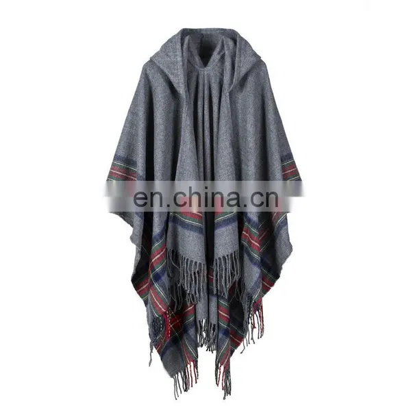 Color Cashmere Jacquard Shawl Scarf Fashion Cloak photo-2