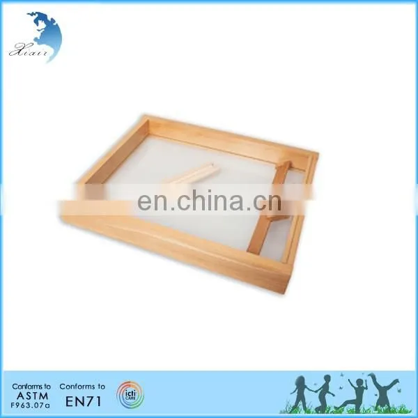 2016 Wholesale Montessori Toy Montessori Wooden Toys Language Wooden Sand Tray photo-2